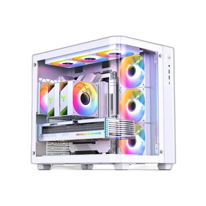 Vỏ case Jonsbo TK-3 White (ATX,Mid Tower,Màu Trắng,Kính Cong) Case Bể Cá