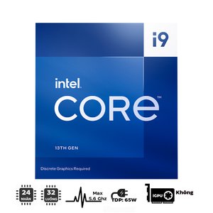 CPU Intel Core i9-13900F (up to 5.6Ghz, 24 nhân 32 luồng, 36MB Cache, 65W) - Socket Intel LGA 1700/Raptor Lake)