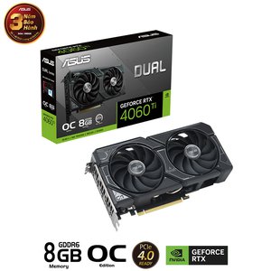 Card màn hình Asus DUAL-RTX 4060 Ti-O8G