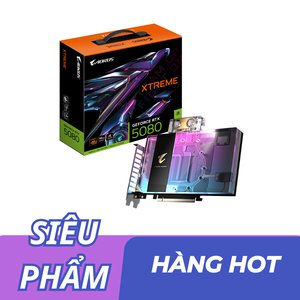 Card màn hình Gigabyte AORUS RTX 5080 XTREME WATERFORCE WB 16G GDDR7 (GV-N5080AORUSX WB-16GD)