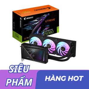 Card màn hình Gigabyte AORUS RTX 5080 XTREME WATERFORCE 16G GDDR7 (GV-N5080AORUSX W-16GD)