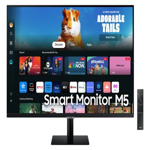 Màn hình Smart Monitor 32" Samsung LS32DM500, Full viền, Wifi, Bluetooth, Microsoft Office, có loa, có Remote, màu đen